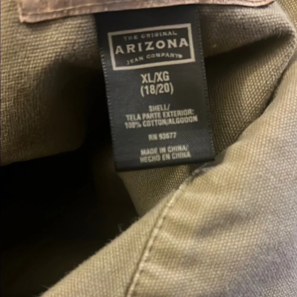 Arizona Jean Company Tan Jean Jacket Relaxed Fit